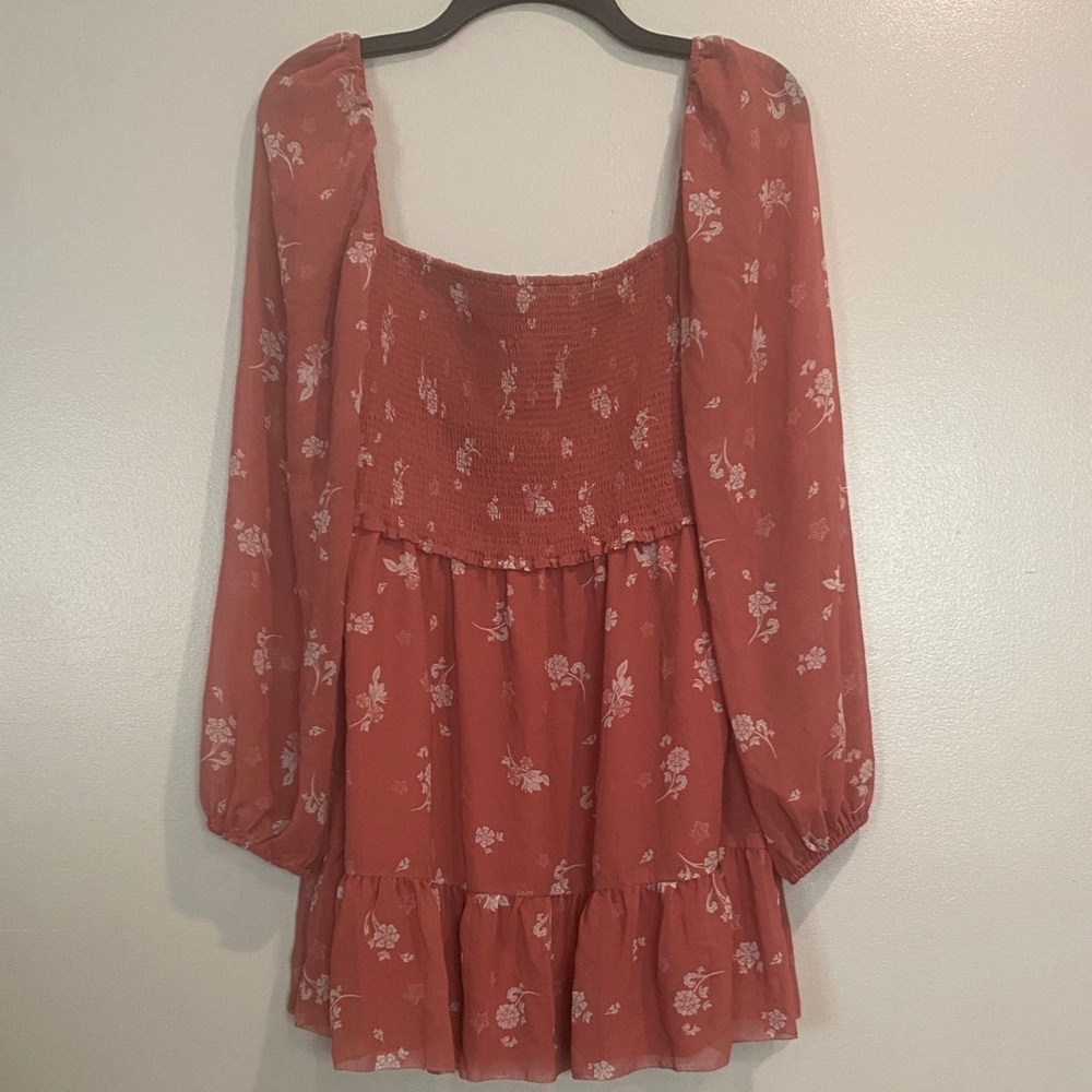 Wilfred Terracotta Smocked Dress